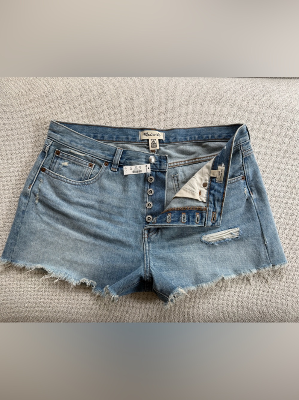 NWT Madewell Women's light Jean shorts